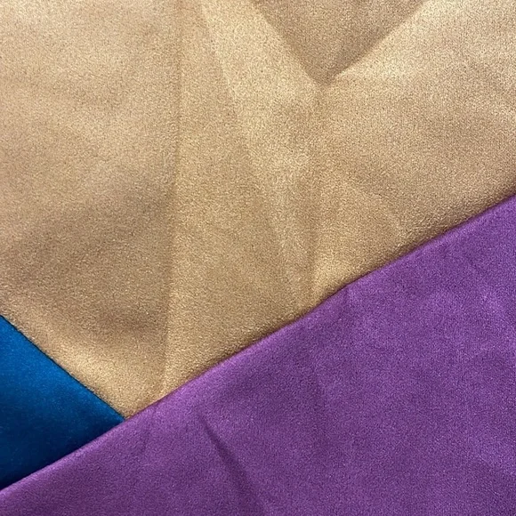 2 piece pants set Suede Colorblock set AWOO Size Large - Picture 4 of 9